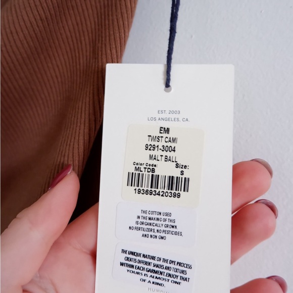 CITIZENS OF HUMANITY Emi Twist Cami in Malt Ball - Picture 6 of 6